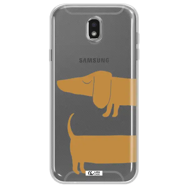 Dachshund Samsung J7 Pro Clear TPU Case