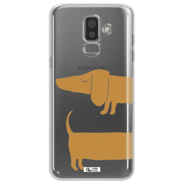 Dachshund Samsung J8 Clear TPU Case