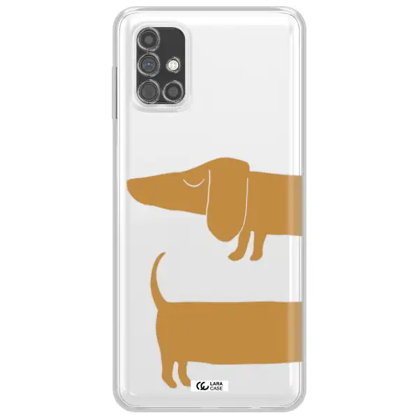 Dachshund Samsung M51 Clear TPU Case