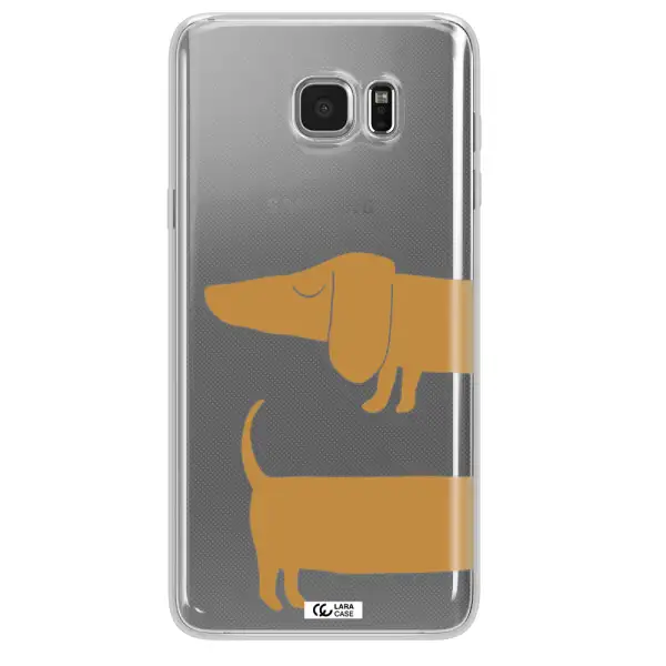 Dachshund Samsung Note 5 Clear TPU Case