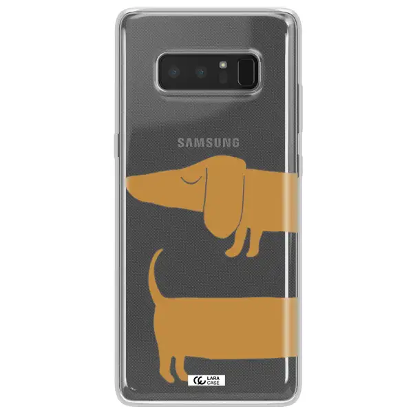 Dachshund Samsung Note 8 Clear TPU Case