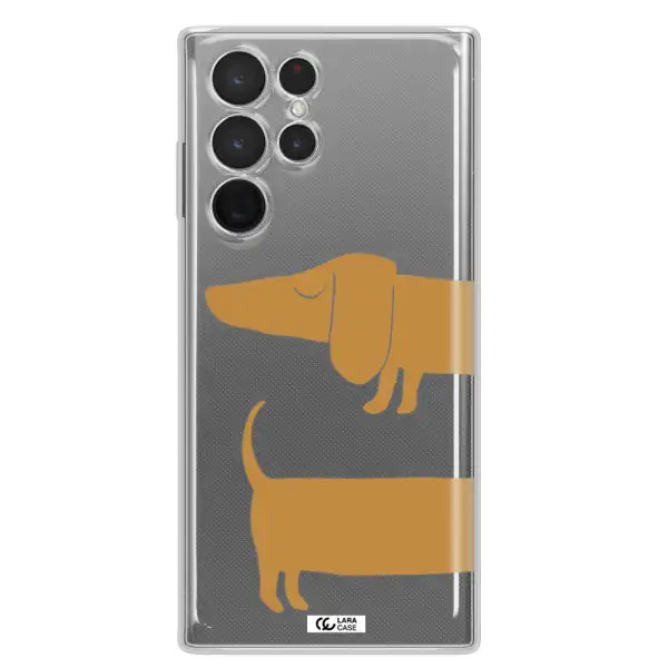 Dachshund Samsung S 22 Ultra Clear TPU Case