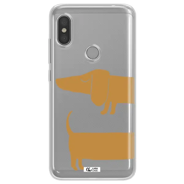 Dachshund Xiaomi Redmi Note 6 Pro Clear TPU Case