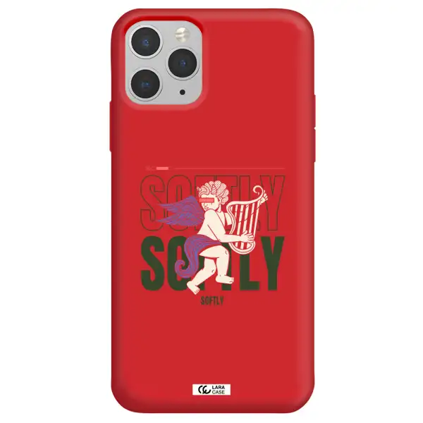 Orpheus Apple iPhone 11 pro Silicone Imperial Red Case