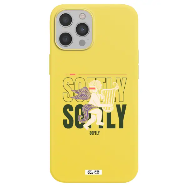 Orpheus Apple iPhone 12 pro max Silicone canary yellow Case