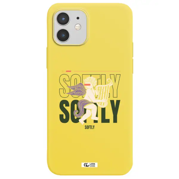 Orpheus Apple iPhone 12 Silicone canary yellow Case