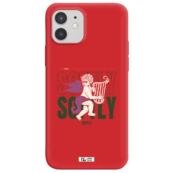 Orpheus Apple iPhone 12 Silicone Imperial Red Case