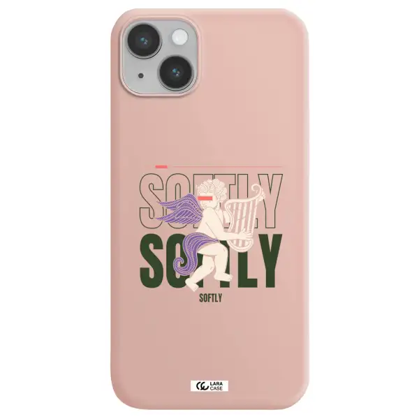 Orpheus Apple iPhone 14 plus Silicone pastel pink Case