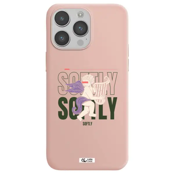 Orpheus Apple iPhone 14 pro Silicone pastel pink Case