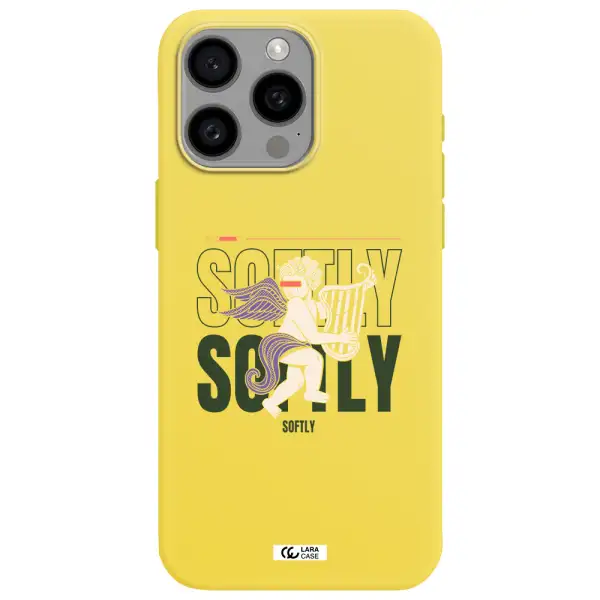 Orpheus Apple Iphone 15 Pro max Silicone canary yellow Case