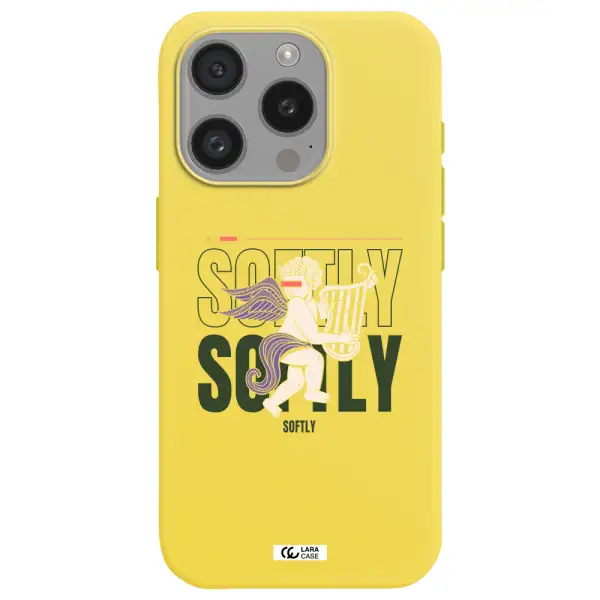 Orpheus Apple Iphone 15 Pro Silicone Canary Yellow Case