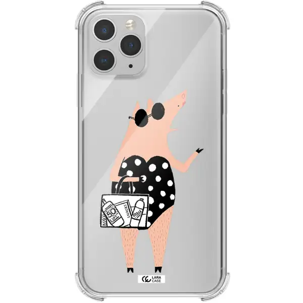 Lady Pig Apple iPhone 11 pro Clear PC Case
