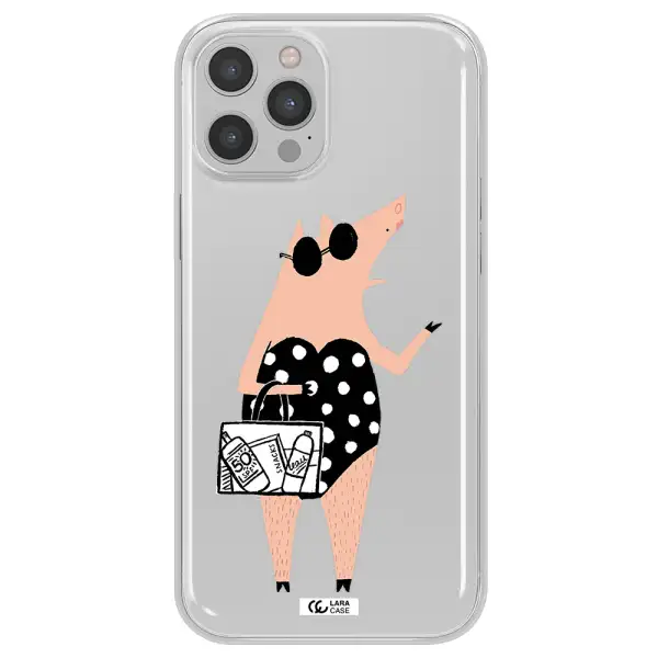 Lady Pig Apple iPhone 12 pro max Clear TPU Case