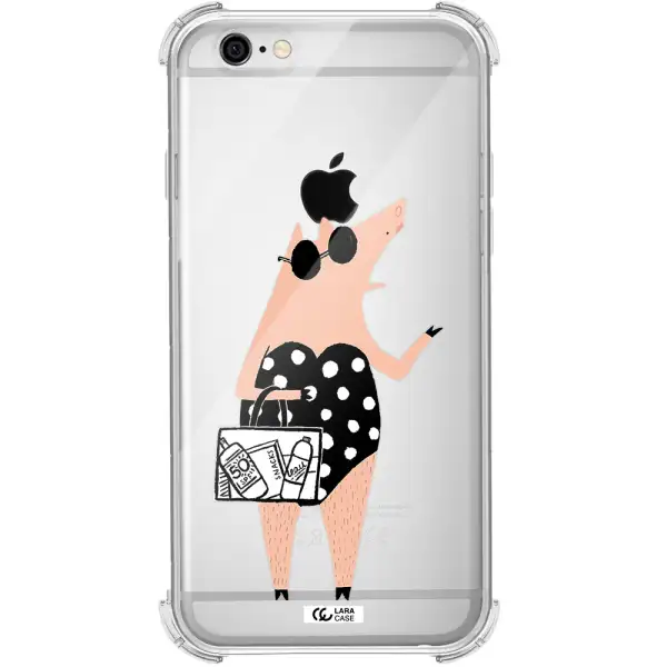 Lady Pig Apple iPhone 6 Clear PC Case