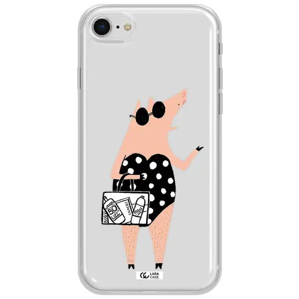 Lady Pig Apple Iphone Se 2020 Clear Tpu Case
