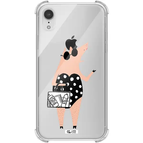 Lady Pig Apple iPhone XR Clear PC Case