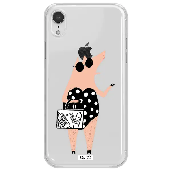 Lady Pig Apple iPhone XR Clear TPU Case