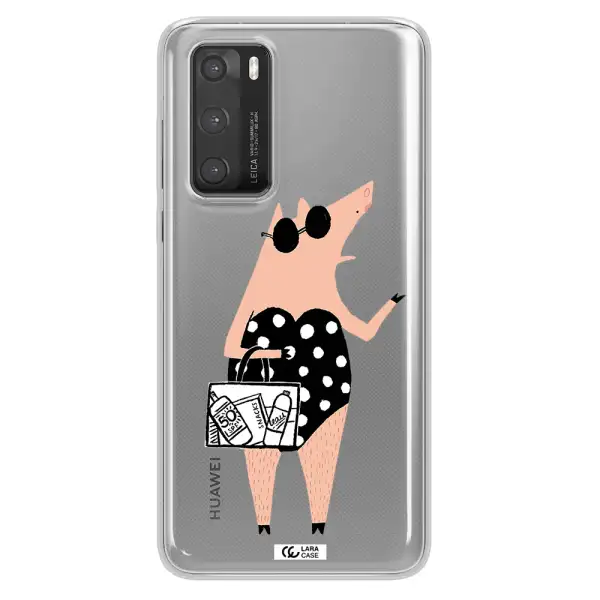 Lady Pig Huawei P40 Clear TPU Case