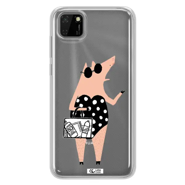 Lady Pig Huawei Y5P Clear TPU Case