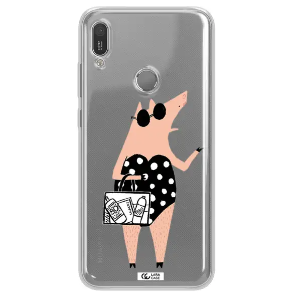 Lady Pig Huawei Y6 2019 Clear TPU Case