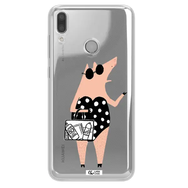 Lady Pig Huawei Y7 2019 Clear TPU Case
