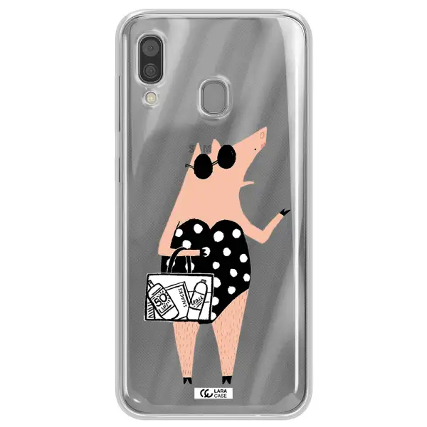 Lady Pig Samsung A30 Clear TPU Case