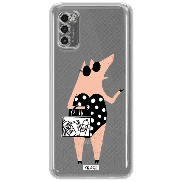 Lady Pig Samsung A41 Clear Tpu Case