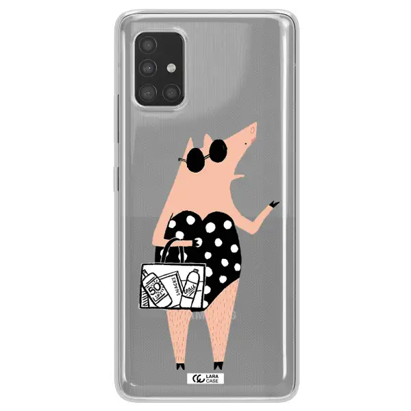 Lady Pig Samsung A51 Clear TPU Case
