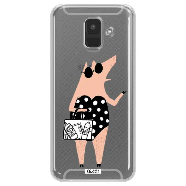 Lady Pig Samsung A6 Clear TPU Case