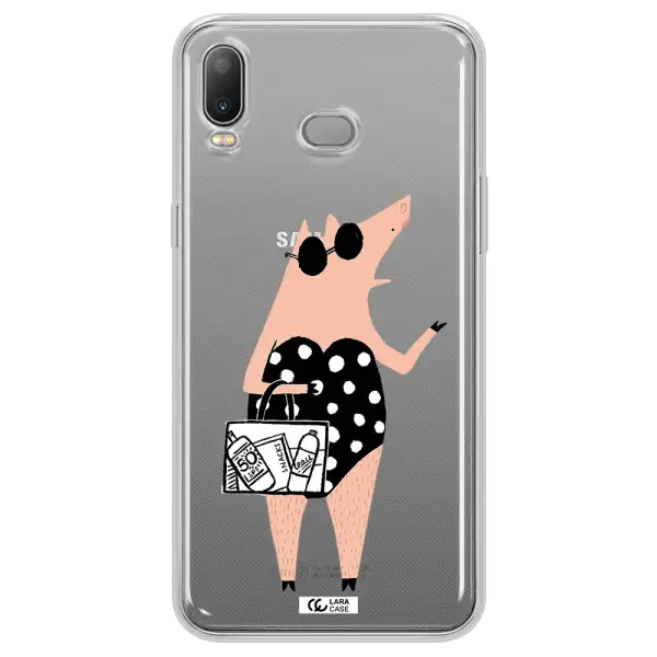 Lady Pig Samsung A6S Clear TPU Case