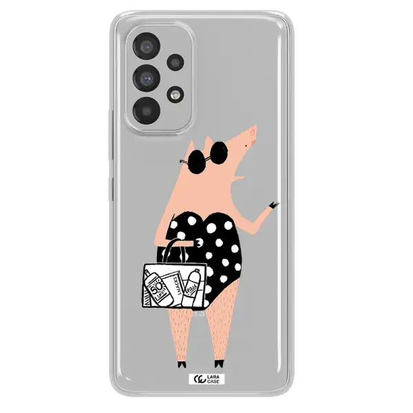 Lady Pig Samsung A73 Clear TPU Case