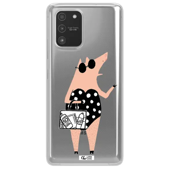 Lady Pig Samsung A91 Clear TPU Case