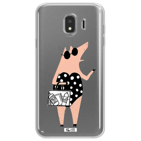 Lady Pig Samsung J4 Clear TPU Case