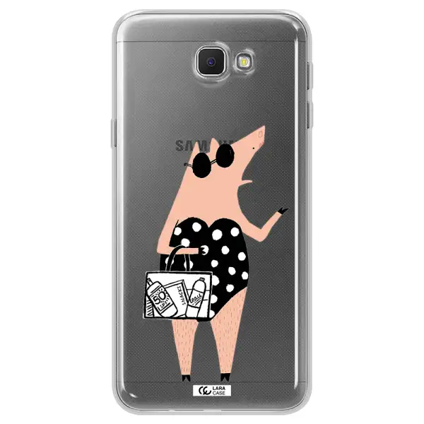 Lady Pig Samsung J5 Prime Clear TPU Case