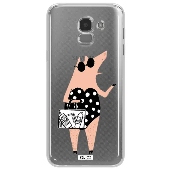 Lady Pig Samsung J6 Clear TPU Case