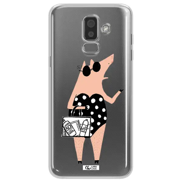 Lady Pig Samsung J8 Clear TPU Case