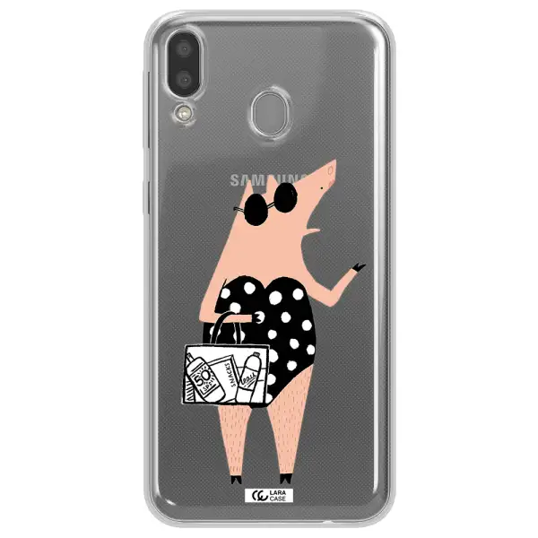 Lady Pig Samsung M20 Clear TPU Case
