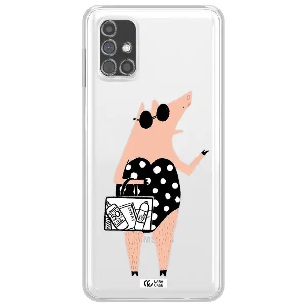 Lady Pig Samsung M31S Clear TPU Case