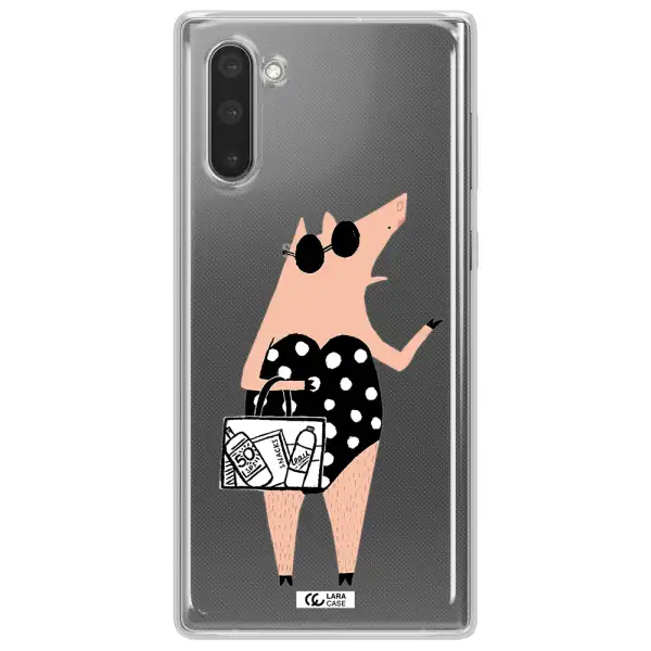 Lady Pig Samsung Note 10 Clear TPU Case