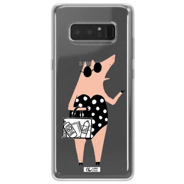 Lady Pig Samsung Note 8 Clear TPU Case