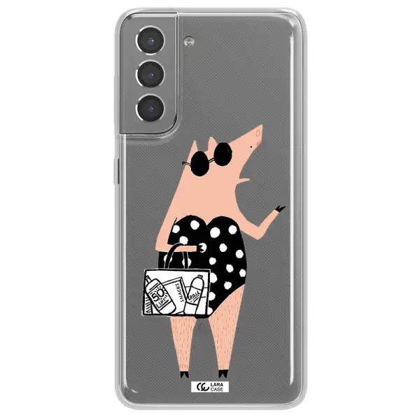 Lady Pig Samsung S21 Clear TPU Case