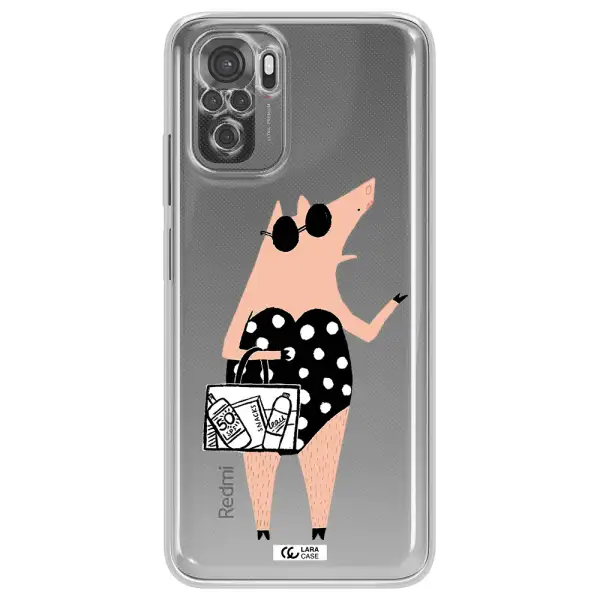 Lady Pig Xiaomi Redmi Note 10S Clear Tpu Case