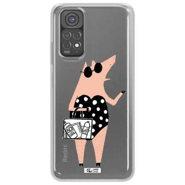 Lady Pig Xiaomi Redmi Note 11 Clear TPU Case