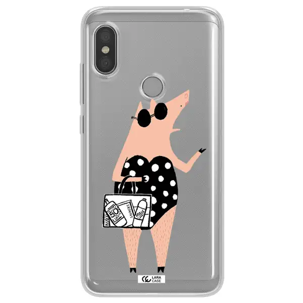 Lady Pig Xiaomi Redmi Note 6 Pro Clear TPU Case