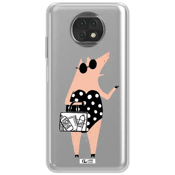 Lady Pig Xiaomi Redmi Note 9T Clear Tpu Case