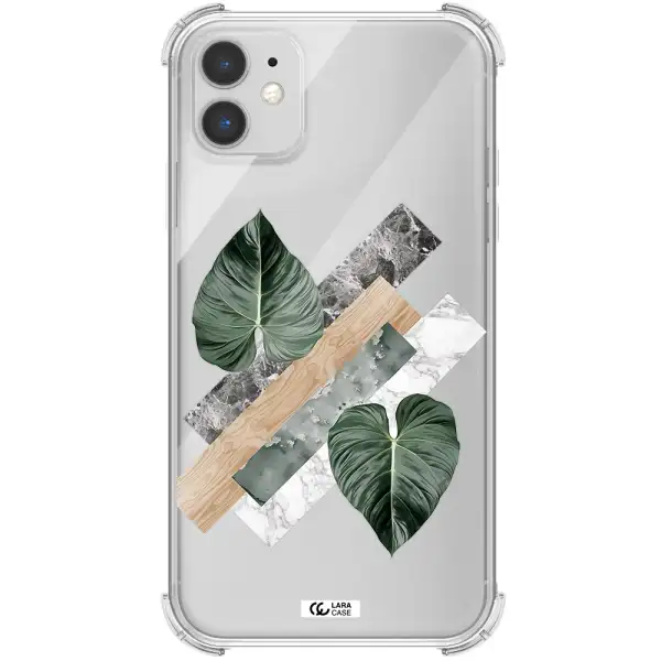 Tropical Leaves Apple iPhone 11 Clear PC Case