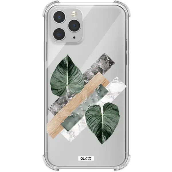 Tropical Leaves Apple iPhone 11 pro Clear PC Case