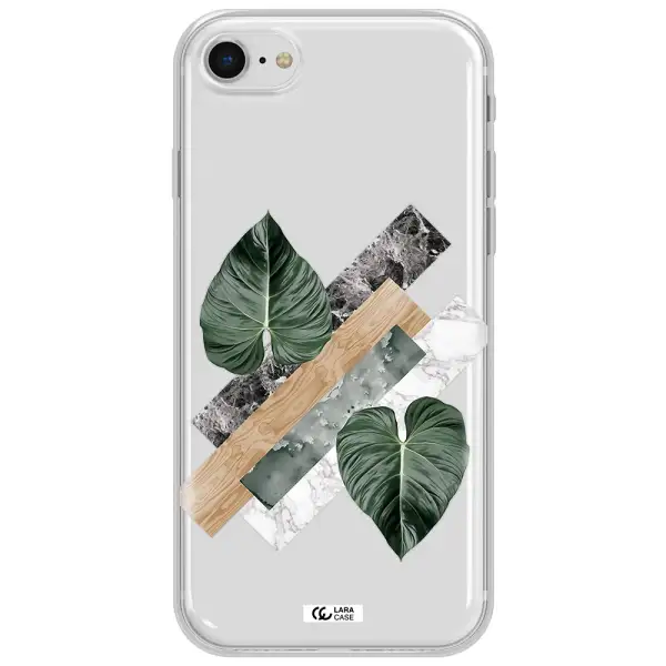 Tropical Leaves Apple Iphone Se 2020 Clear Tpu Case