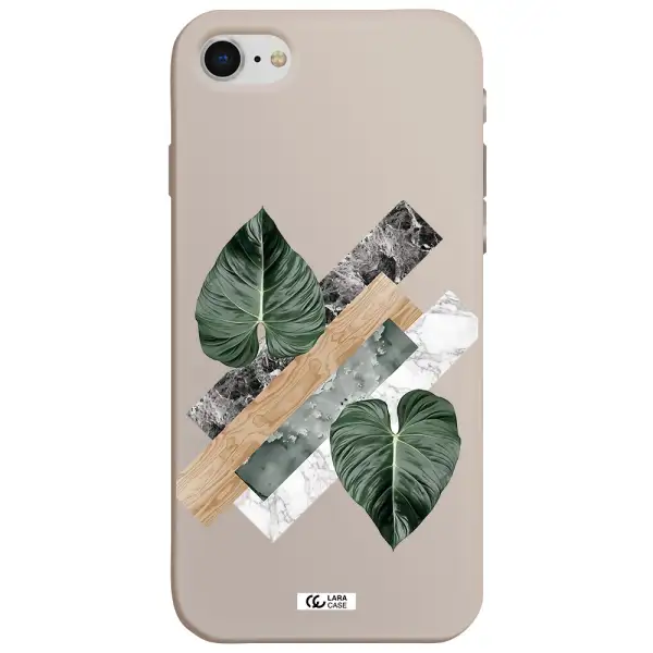 Tropical Leaves Apple iPhone se 2020 Silicone Stone Case