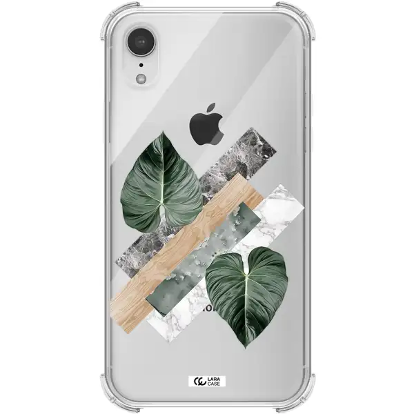 Tropical Leaves Apple iPhone XR Clear PC Case